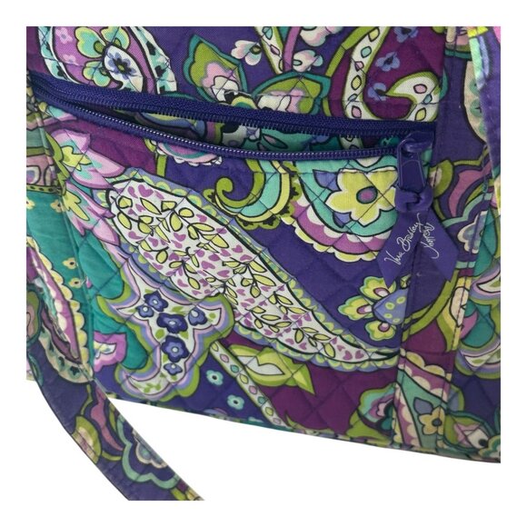 Vera Bradley Signature Laptop Tote Bag Multicolored Paisley Print - Picture 3 of 14